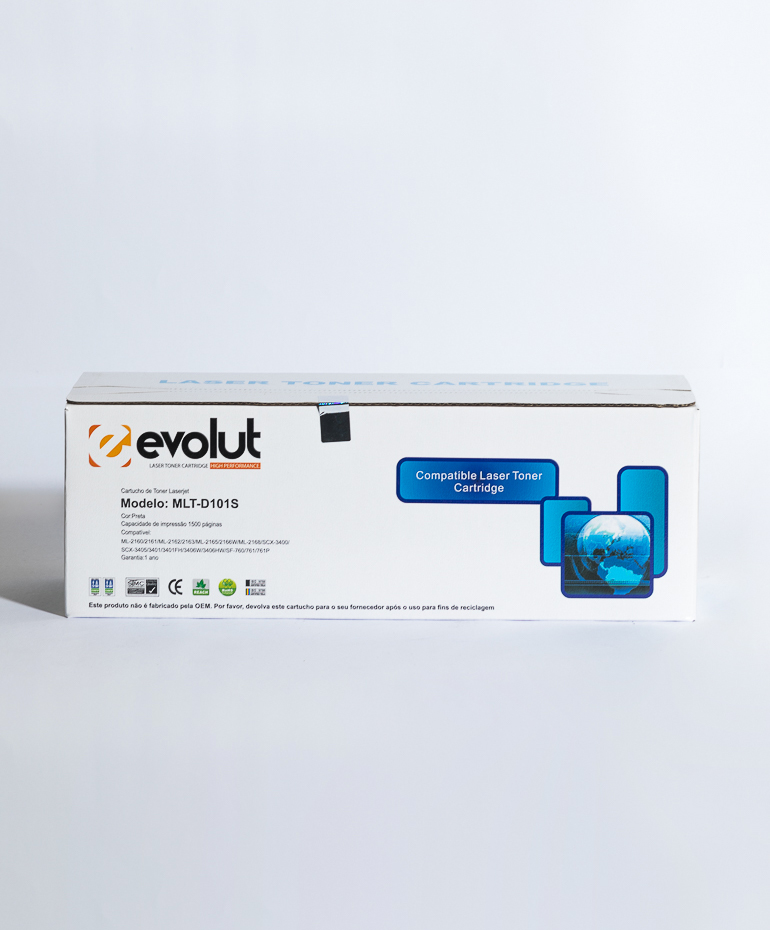 cartucho de toner compatível samsung ml2165 scx3405 d101 evolut - Imagem 3
