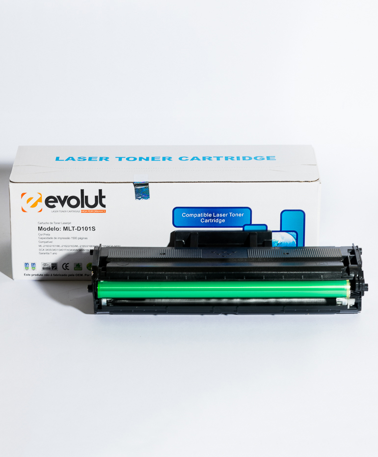 cartucho de toner compatível samsung ml2165 scx3405 d101 evolut